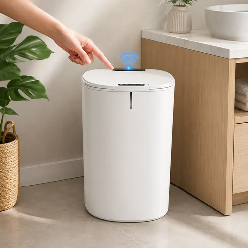 Lixeira inteligente automatica com sensor sem toque casa 16l