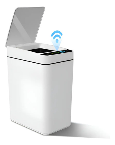 Lixeira inteligente com sensor automatico 12l branca visuali