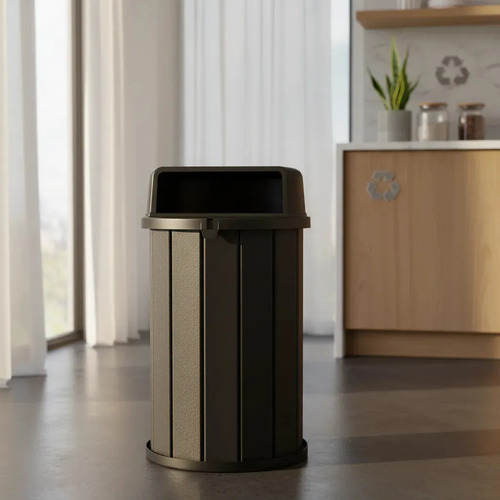 Lixeira MBS Ecológica Madeira Plástica 100L Coleta Seletiva