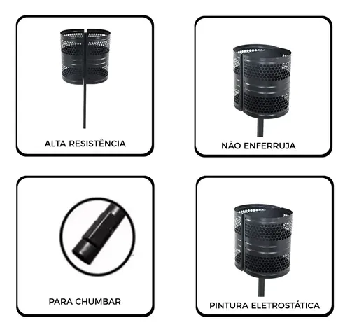 Lixeira Polônia Dupla