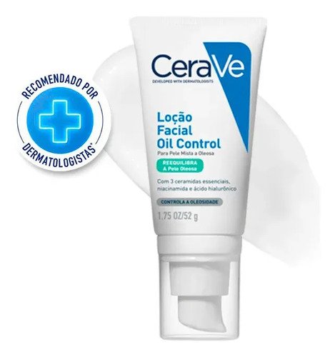 Locao facial hidratante para pele oleosa oil control cerave