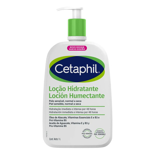 Loção hidratante Cetaphil para pele normal a seca x 1 L