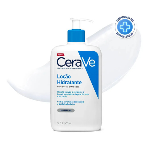 Locao hidratante corporal sem perfume com ceramidas essencia