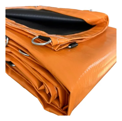 Lona Caminhão Pvc 600 Micras Laranja 3x3 M