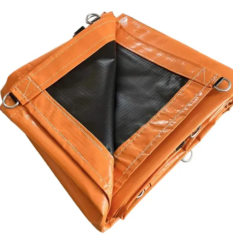 Lona Caminhão Pvc 600 Micras Laranja 3x3 M