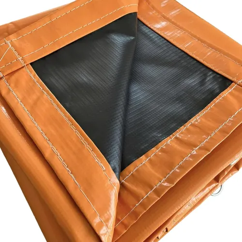 Lona Caminhão Pvc 600 Micras Laranja 3x3 M