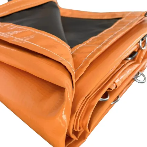 Lona Caminhão Pvc 600 Micras Laranja 3x3 M