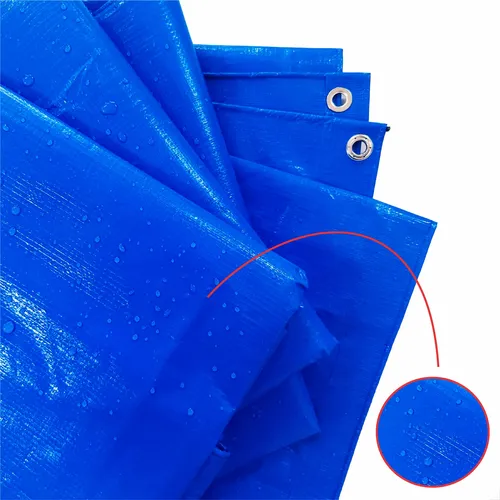 Lona plastica azul 300 micras impermeavel 12x8 multiuso 8x12