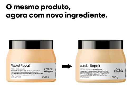 L'oréal Prof Absolut Repair Gold Quinoa+protein-másc Cap 500