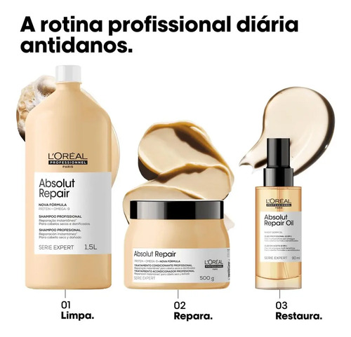 L'oréal Prof Absolut Repair Gold Quinoa+protein-másc Cap 500