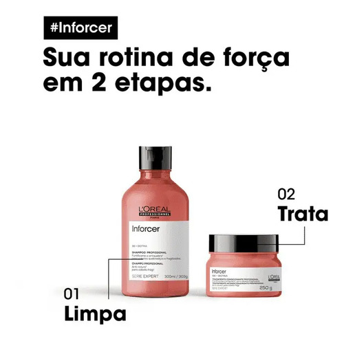 L'oréal Professionnel Inforcer Kit Shampoo 300ml e Máscara 250ml