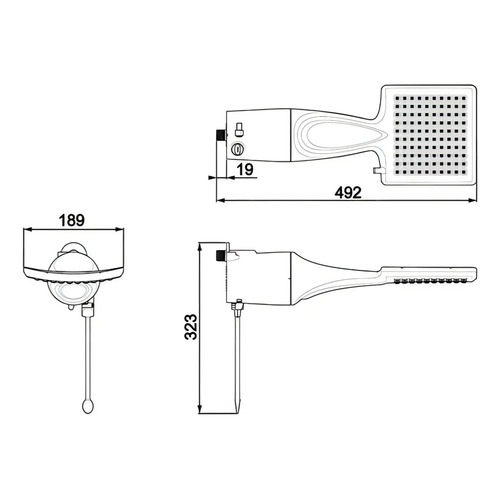 Lorenzetti Shower Ultra Eletrônico 220V chuveiro 7500w cor branco