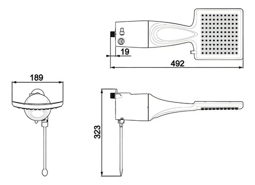 Lorenzetti Shower Ultra Eletrônico 220V chuveiro 7500w cor branco