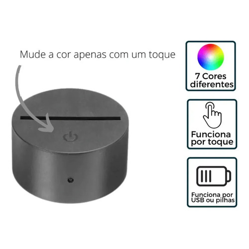 Luminária 3d São Bento Presente Católico Medalha Proteção