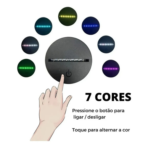 Luminária 3d São Bento Presente Católico Medalha Proteção
