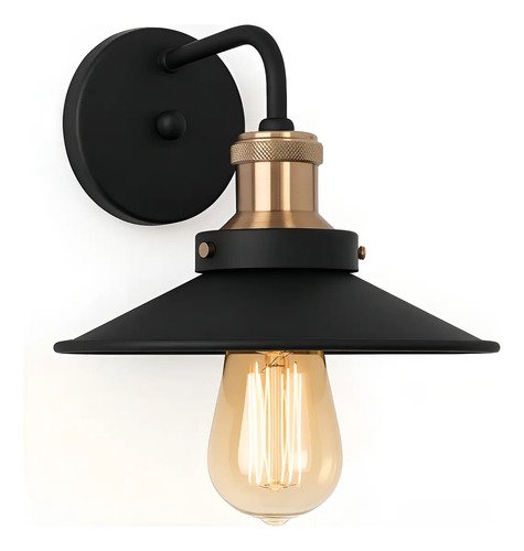 Luminaria arandela industrial vintage tony iluminacao e27 re