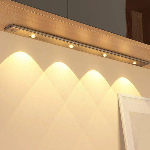 Luminaria barra led sensor movimento recarregavel armario