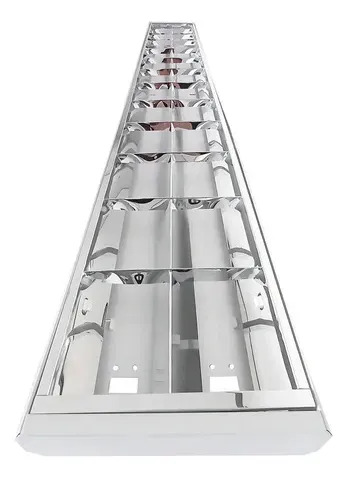 Luminária Calha Comercial Para Lâmpada Tubular Led T8 120cm Tipo Sobrepor Cor Branco Voltagem