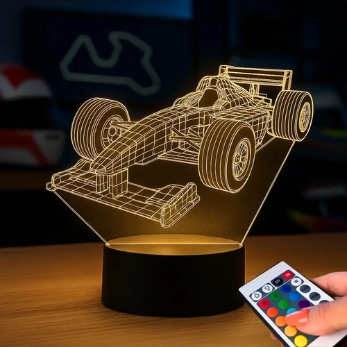 Luminaria carro formula 1 corrida para presente criativo 1