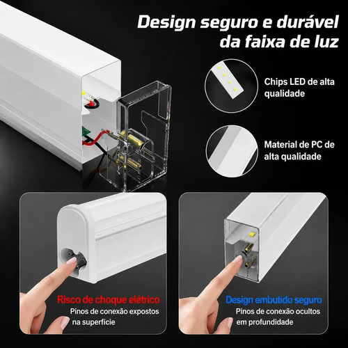 Luminária Hexagonal LED Tieesa 168W, Luz Branca Natural Para Garagem e Oficina