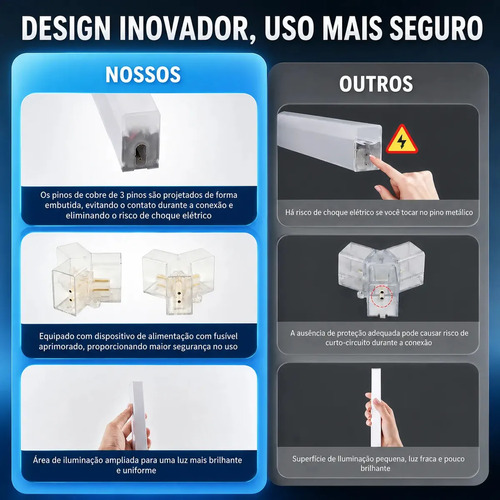 Luminária Hexagonal LED Tieesa 168W, Luz Branca Natural Para Garagem e Oficina