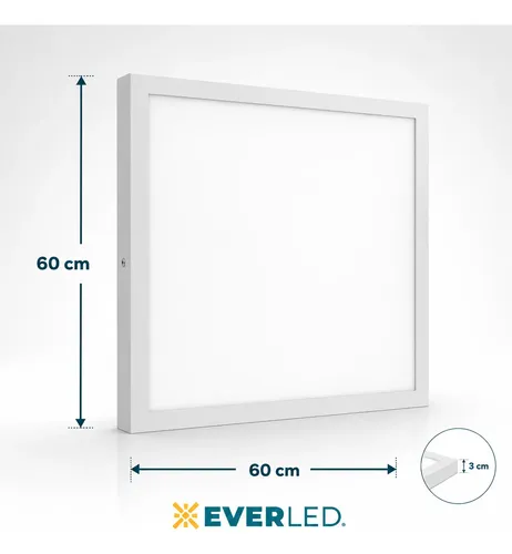 Luminária Painel Plafon Led 48w 60x60 Sobrepor Quadrado 6.5k