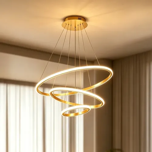 Lustre Led Sala Moderno 60w, 3 Arcos Pendente Luminária Teto