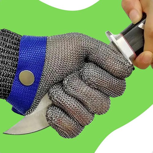 Luva anticorte acougueiro cozinha protecao seguranca profiss