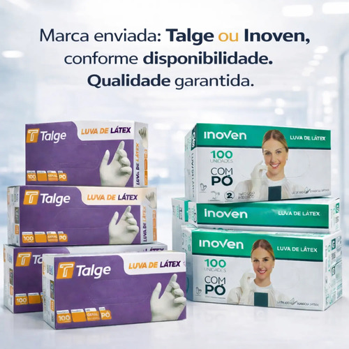 Luva Latex C/pó Kit Com 1000 Kit 10cx