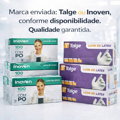 Luva Latex C/pó Kit Com 1000 Kit 10cx