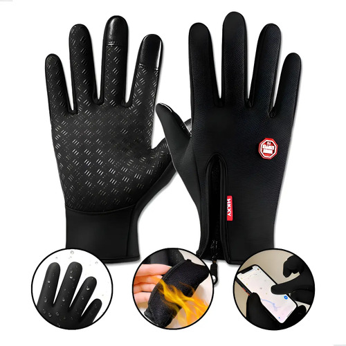 Luva moto motoqueiro impermeavel termica inverno frio touch