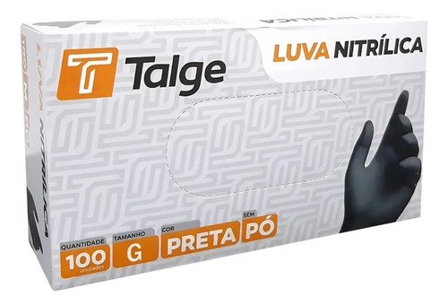Luvas descartaveis antiderrapantes talge luva nitrilica cor