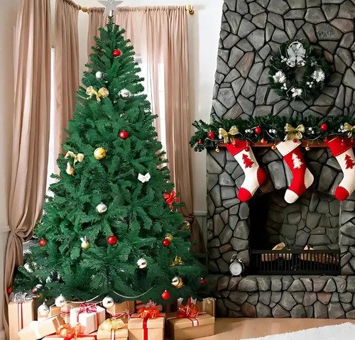 Luvinco ativa arvore de natal 180cm1100 galhos pe de ferro