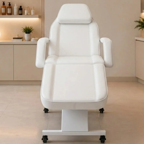 Maca Estética Reclinável Tipo Poltrona Para Massagem Spa Branco