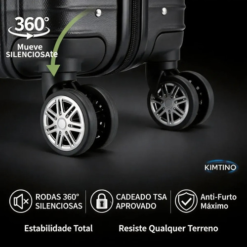Mala 10 Kg Para Viagem Bagagem Com Fechaduras De Combinação