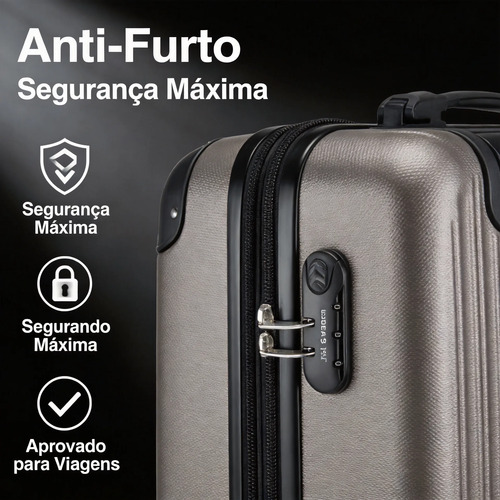 Mala 10 Kg Para Viagem Bagagem Com Fechaduras De Combinação