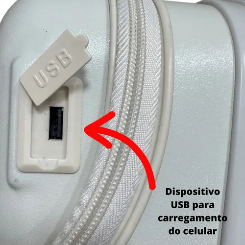 Mala De Bordo 10kg Polipropileno Flexivel 4 Rodas 360° Usb