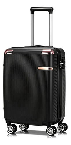 Mala de Bordo Rígida ABS Preto Sweet Studio com Rodas Duplas 360° para Viagem