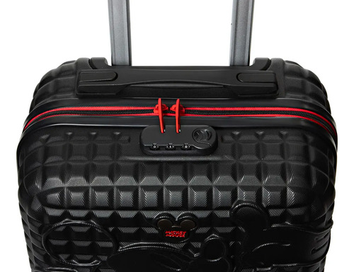 Mala De Bordo Viagem Pequena Preto Mickey Luxcel