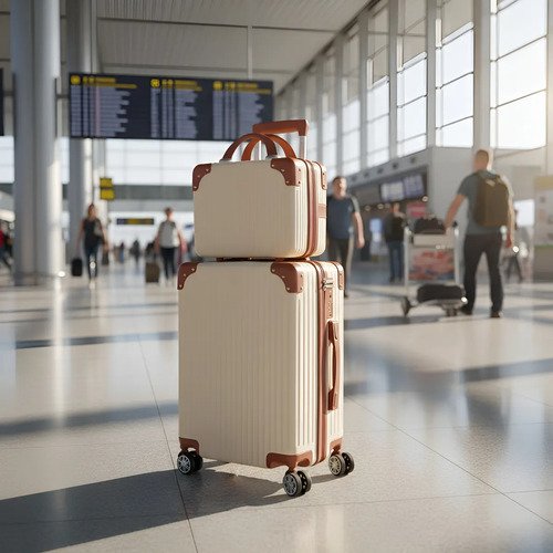Mala De Viagem 10kg Promoção Rodas 360° Miami Com Frasqueira