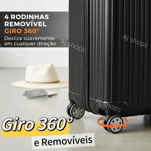 Mala De Viagem Bordo Sweet Studio ABS Com Zíper Expansível Resistente Rodas 360