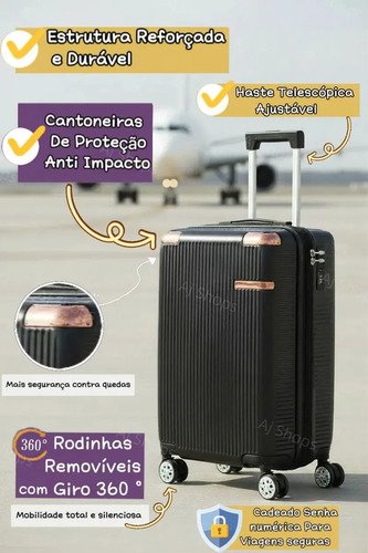 Mala de Viagem de Bordo ABS Sweet Studio com Rodas Duplas 360° para Cabine – Rosa