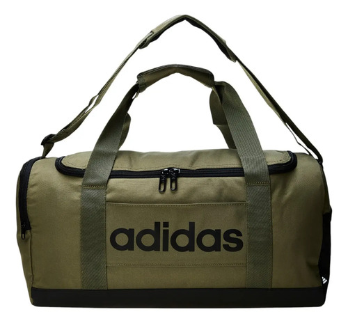 Mala duffel pequena linear feminino e masculino adidas cor o