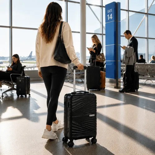 Mala Viagem Bordo 10kg Compacta Premium Giratória Cadeado