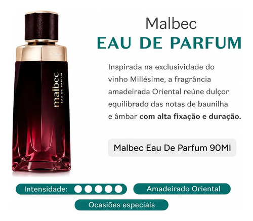 Malbec Eau de Parfum 90 ml O Boticário