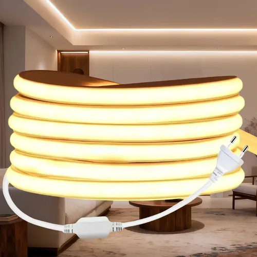 Mangueira 10mts de led cob 288ledm prova agua 3000k 6500k