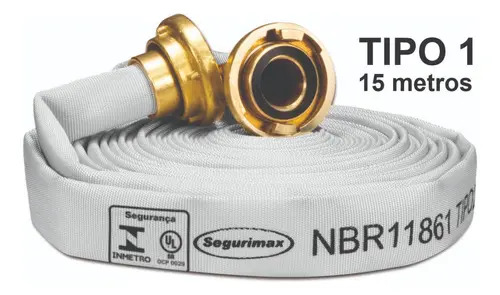 Mangueira Incendio Hidrante 15 M 1.1/2 Normatizada Tipo 1 Segurimax 35944 Predial Industrial Storz