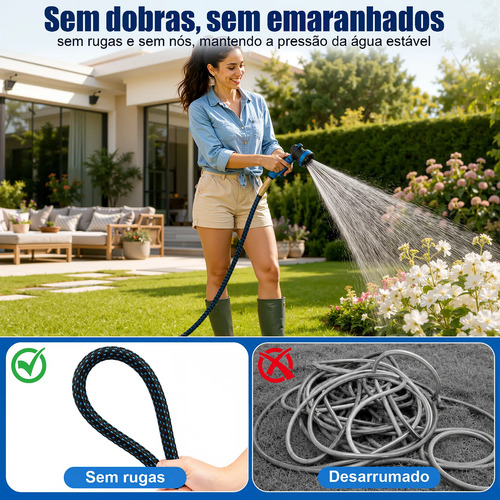Mangueira Jardim 30 Metros Expansiva Flexível Irrigação Água