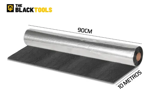Manta Asfáltica Aluminizada Auto Adesiva 90cm X 10m Kit 5