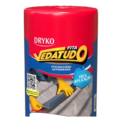Manta Asfáltica Auto Adesiva Aluminizada 45 Cm X 10 M Dryko